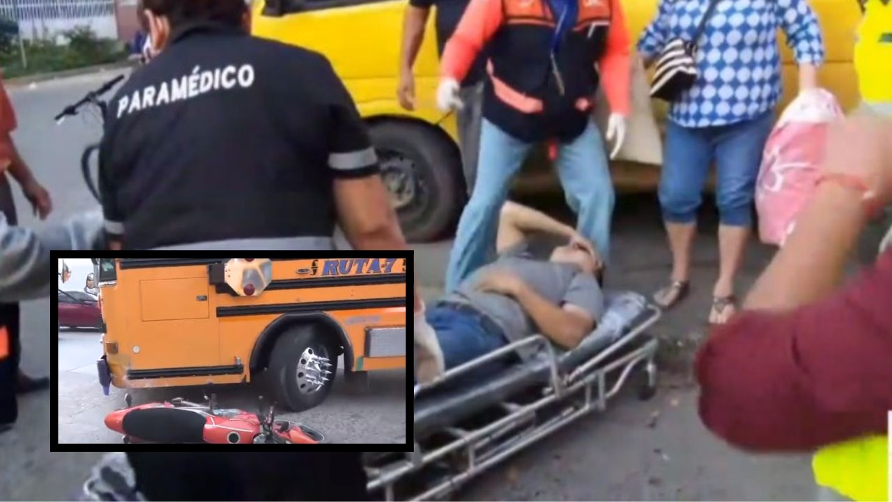 Motociclista resulta gravemente herido en accidente de tránsito en SPS