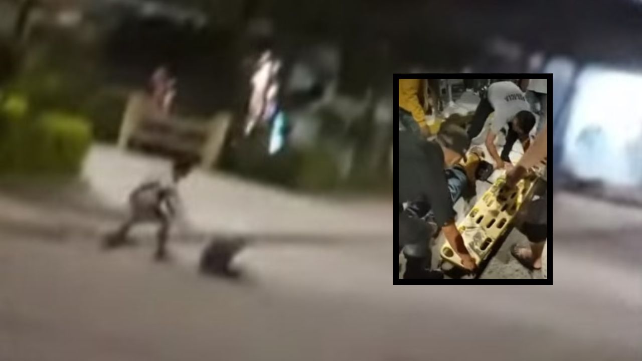 ¡Imperdonable! Adolescente casi mata a golpes a su padre en plena vía pública en Perú (vídeo)
