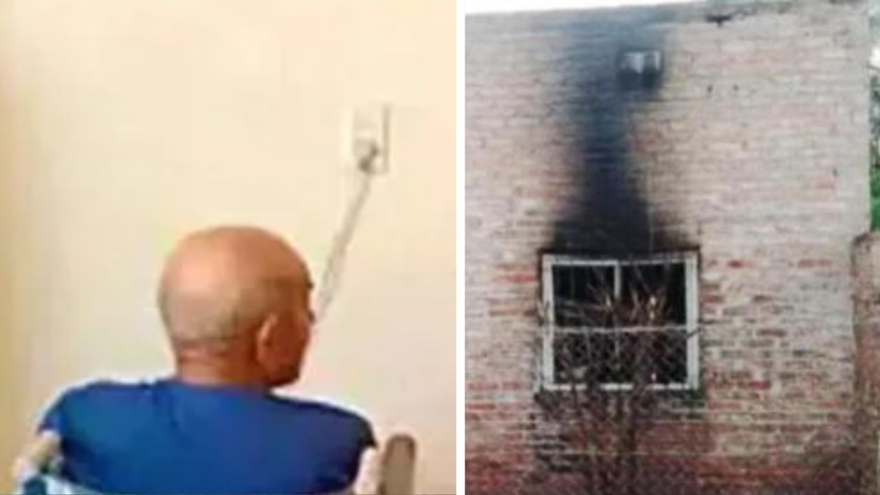 ¡Monstruoso! Anciano prendió fuego a casa de su vecina y el fuego alcanzó a bebé de 3 meses