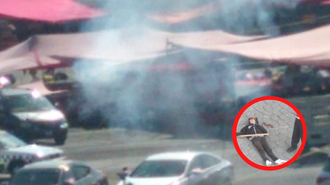 VÍDEO | Terror vivieron locatarios de un mercado al presenciar balacera