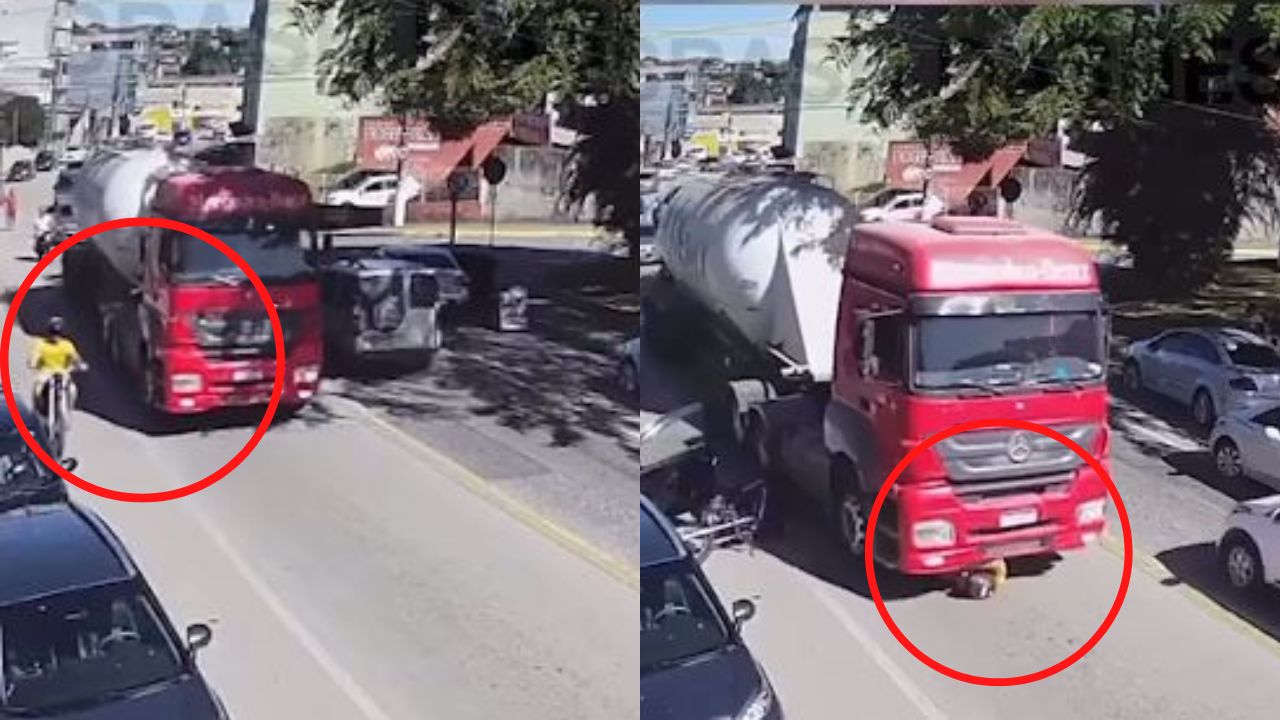 ¡Ver para creer! Le pasó cisterna de gasolina por encima y se levantó cómo si nada