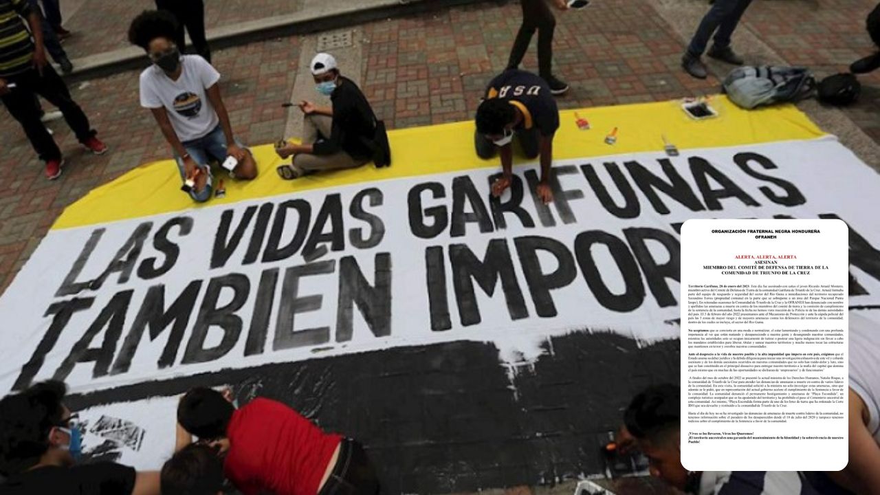 Denuncian asesinato de defensor de territorio garífuna en Tela, Atlántida