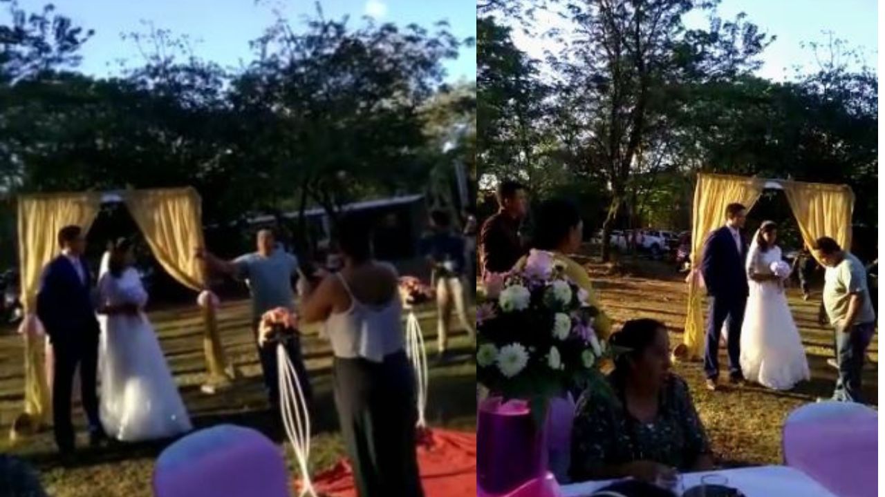 VÍDEO | Hondureño llega a impedir boda de su yerno: se estaba casando con otra mujer