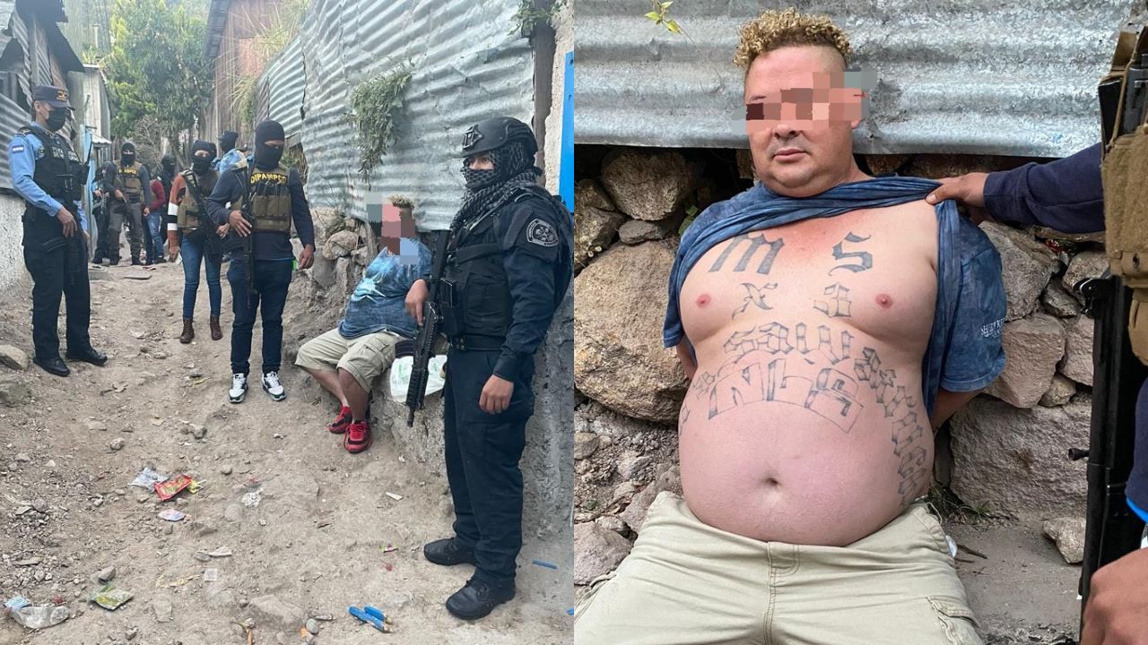 Capturan a supuesto líder de la MS-13 que operaba en el sector de La Estanzuela, Tegucigalpa