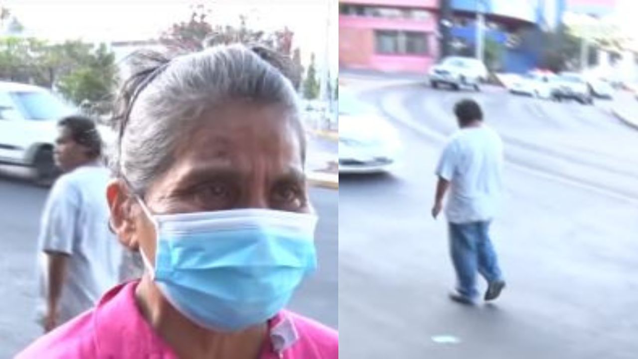 'Que sea la voluntad de Dios', madre hondureña llora mientras su hijo deambula frente al Mario Mendoza esperando atención