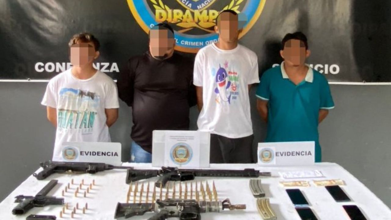Frustran masacre y decomisan armas a cuatro pandilleros en La Lima