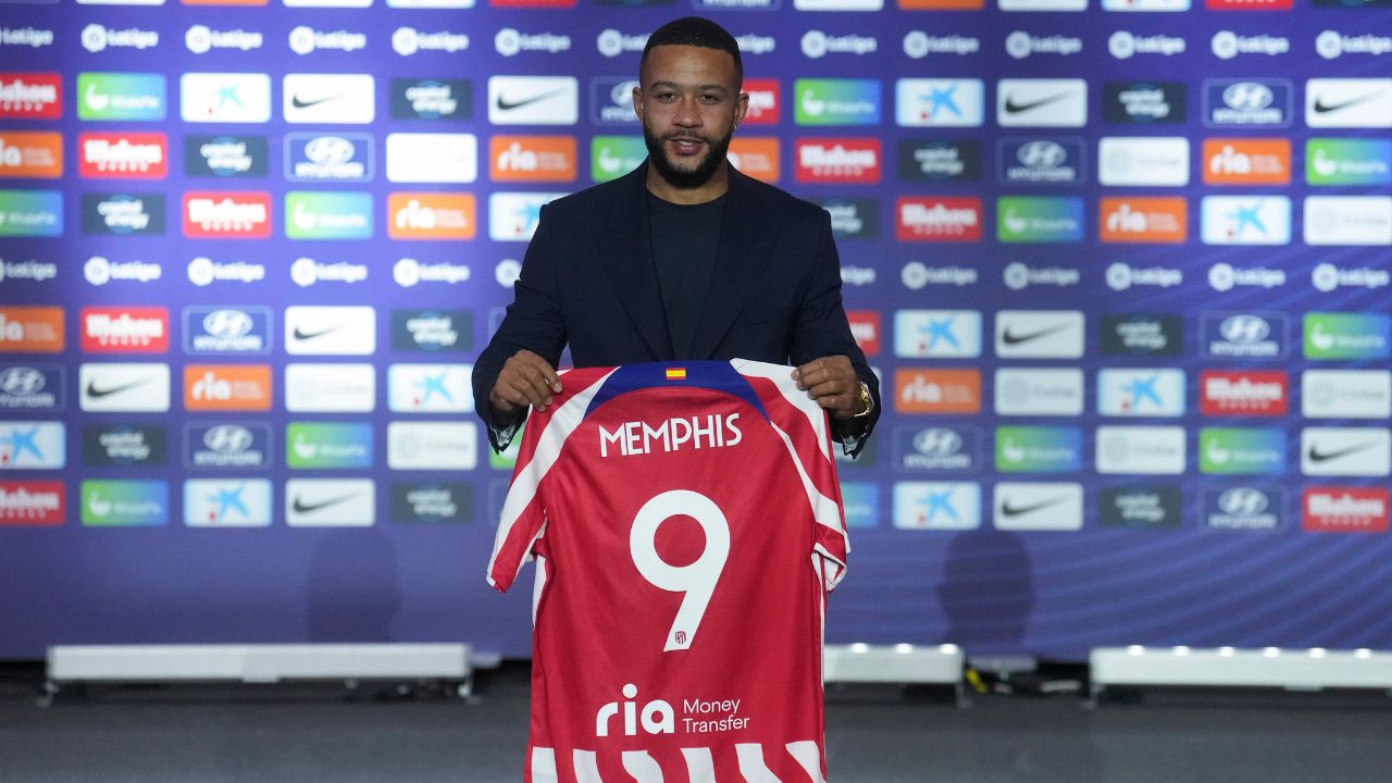 Memphis Depay es presentado como nuevo jugador de Atlético de Madrid