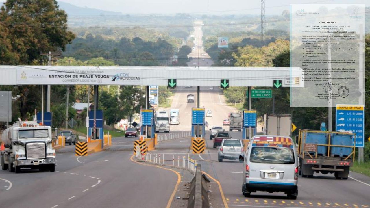 La SIT insta a Covi Honduras a revertir incremento al cobro del peaje
