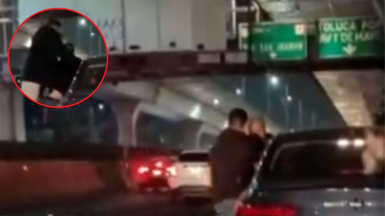Hombre golpea brutalmente a un adulto mayor por obstaculizar el tráfico (vídeo)