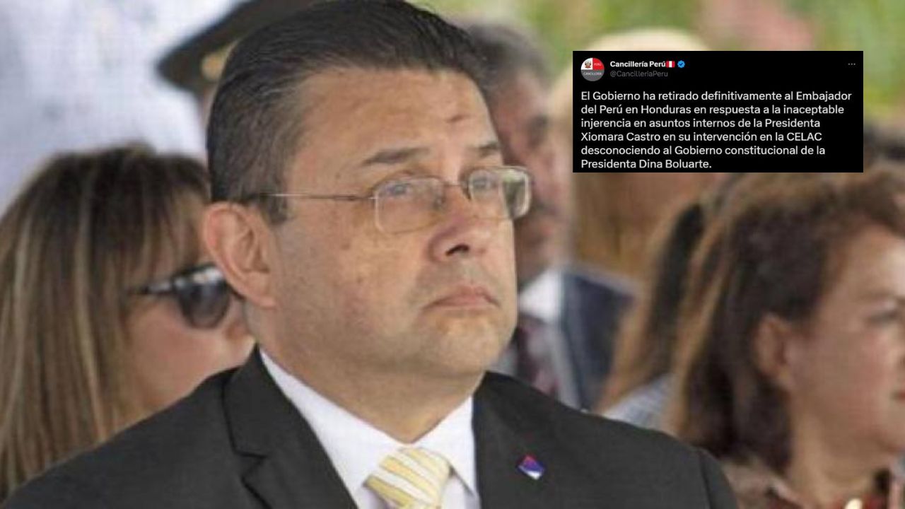 Perú retira a su embajador en Honduras por postura de Xiomara Castro con gobierno de Boluarte