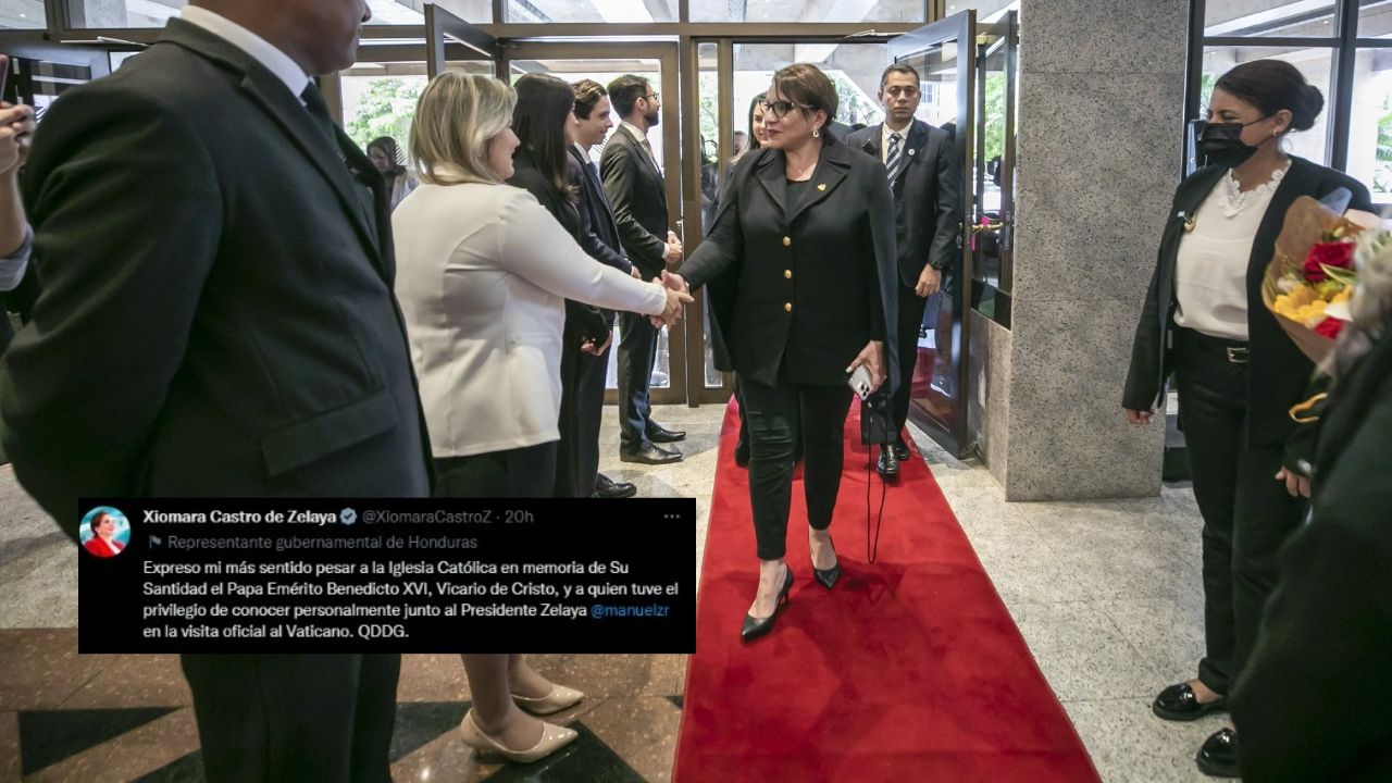 Xiomara Castro expresa su pesar por muerte de Benedicto XVI