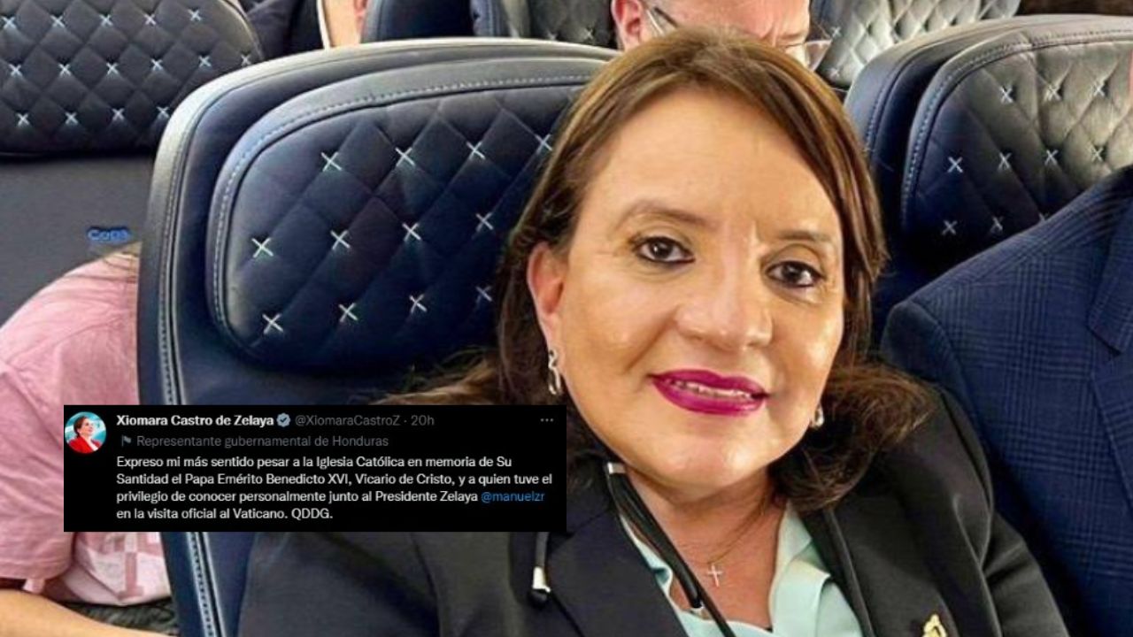 Xiomara Castro expresa su pesar por muerte de Benedicto XVI