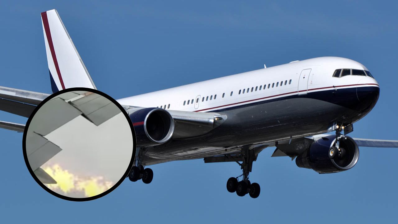 Vídeo: Avión aterriza de emergencia por fuego en una de sus alas en Escocia