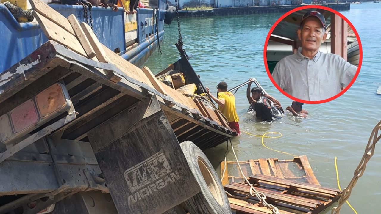 Camionero muere al caer al mar en Roatán; 'no pudo quitarse el cinturón'