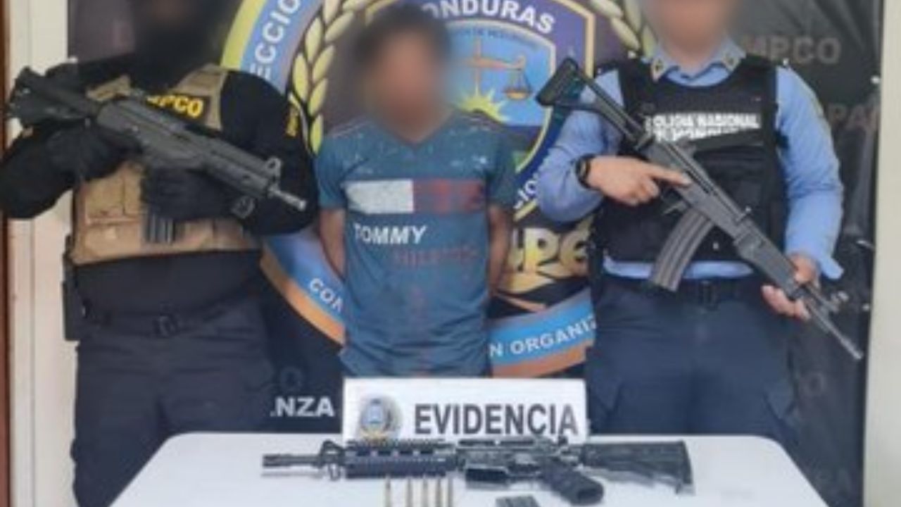 Capturan en el occidente de Honduras a un presunto cabecilla de banda 'Los Galdámez'