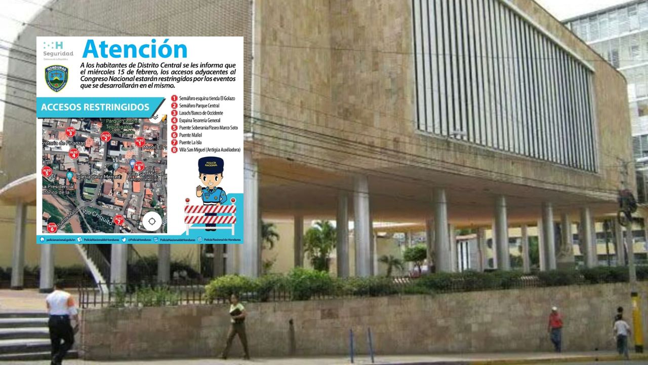 Imagen de Anuncian cierre de calles cercanas al CN para este miércoles 15 de febrero