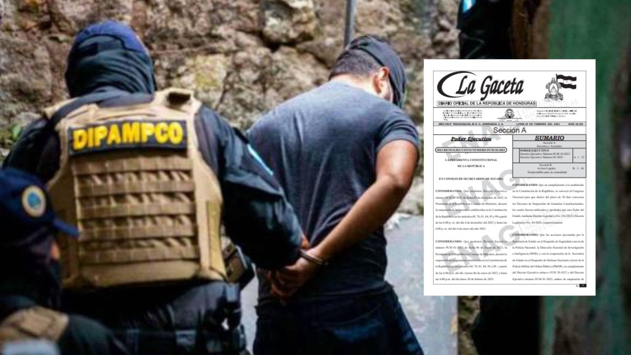 Decreto que amplía el estado de excepción fue publicado en La Gaceta