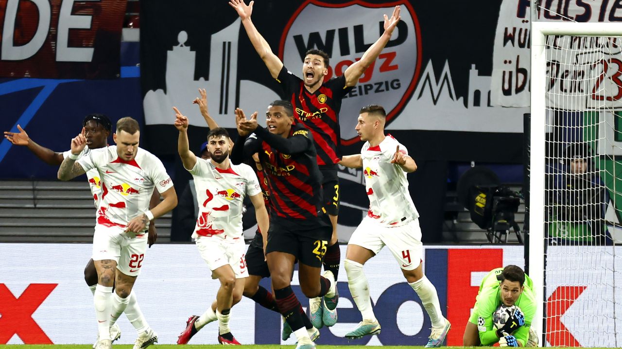 RB Leipzig sorprende a Manchester City y empatan en octavos de UCL