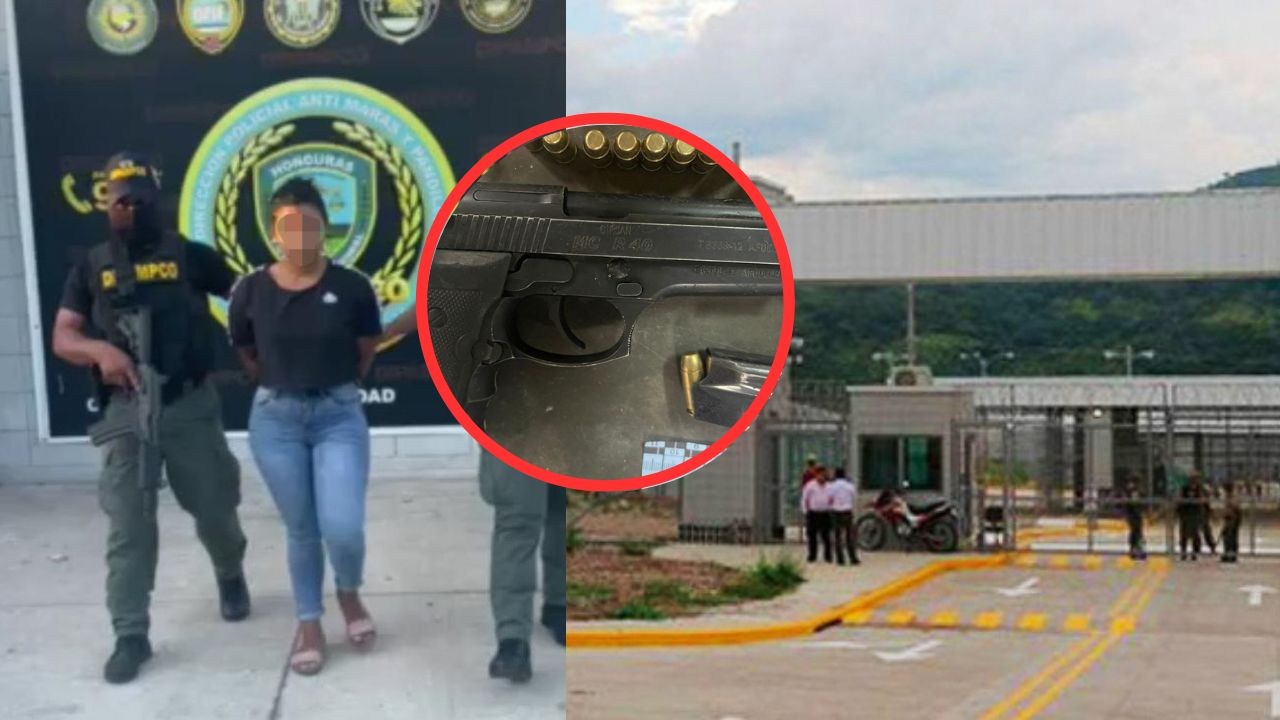 Imagen de Hondureña llevaba una pistola y droga a pandillero de la 18 en El Pozo