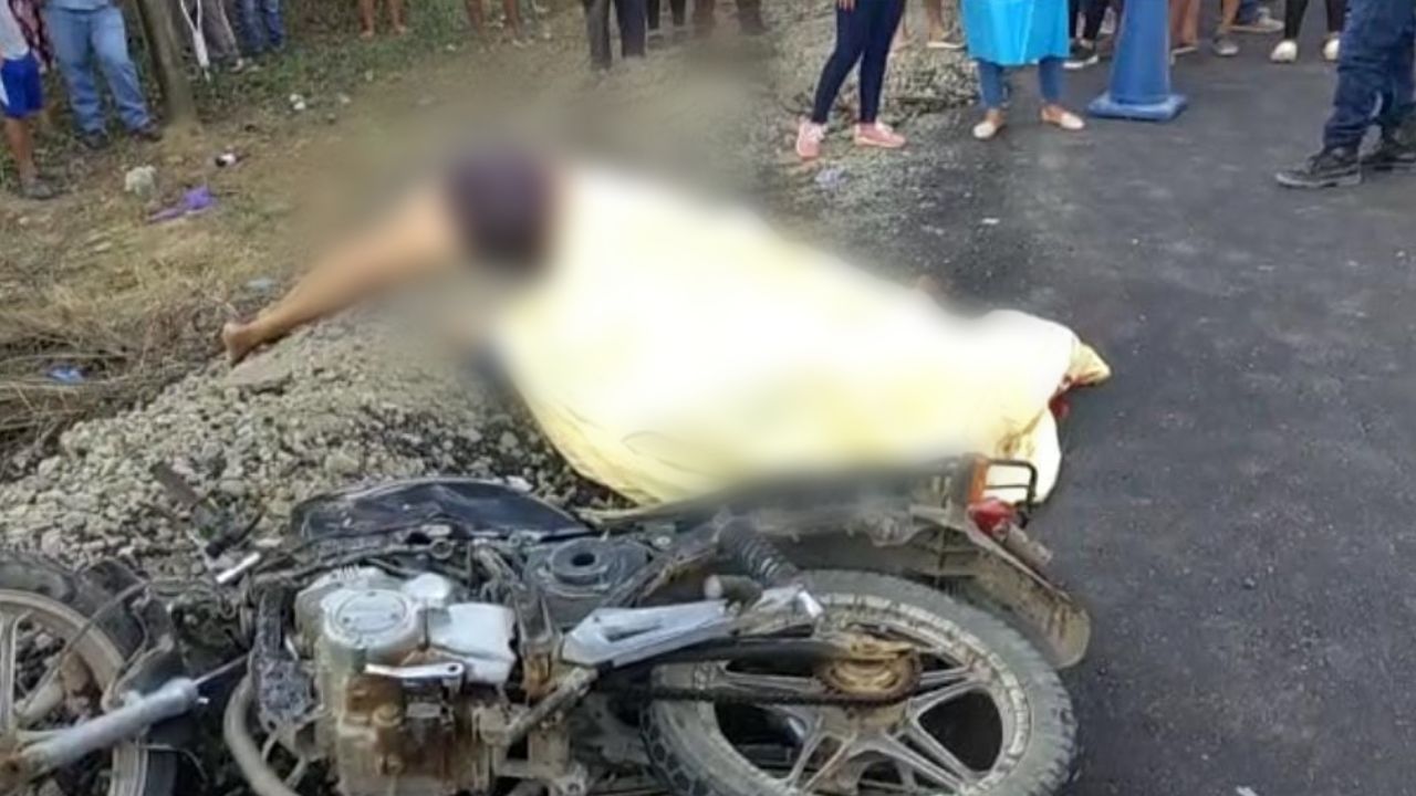 Imagen de Pareja en moto muere embestida por un bus en Choluteca; la mujer deja tres hijos