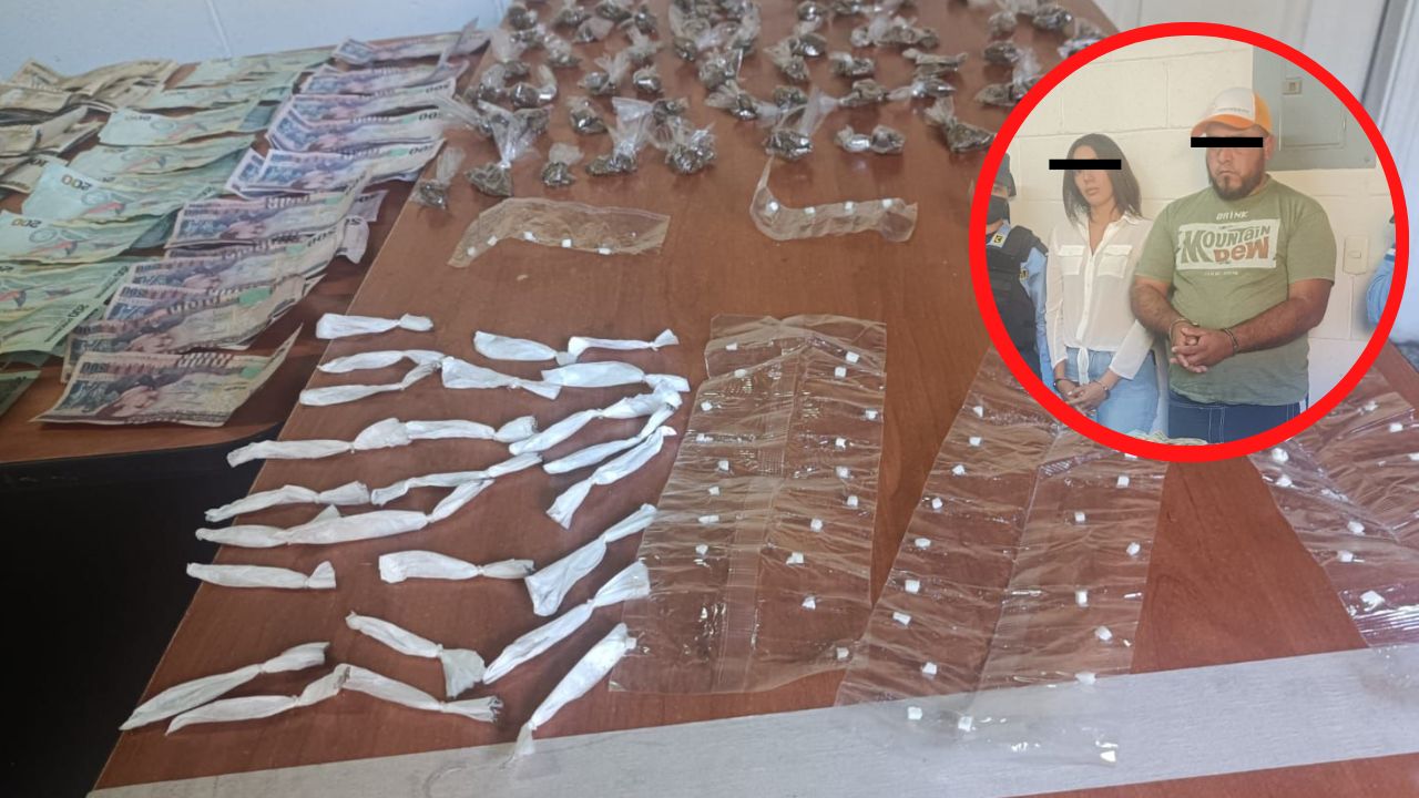 Imagen de Capturan a pareja en posesión de drogas en El Tizatillo: 'ella estudiante y él comerciante'