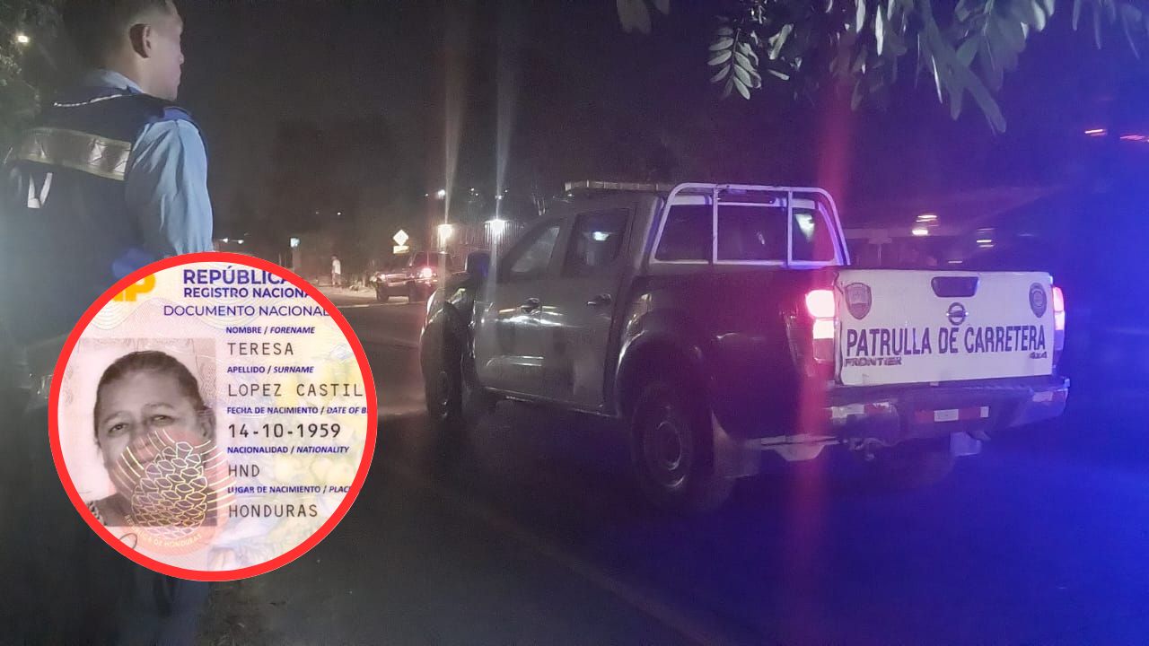 Sexagenaria muere atropellada en Choloma, Cortés