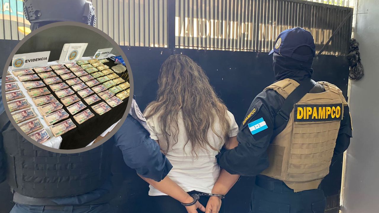 Con más de medio millón de lempiras, cae administradora de la MS-13