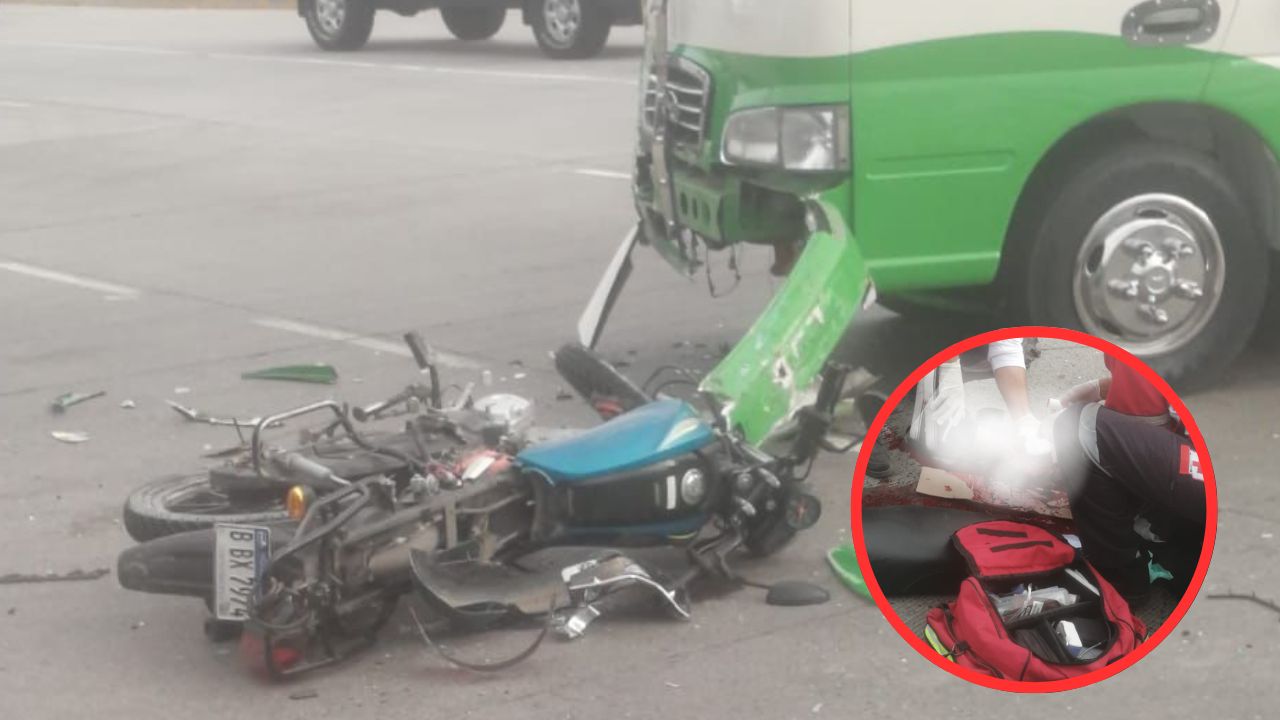 Motociclista resulta gravemente herido tras ser embestido por rapidito