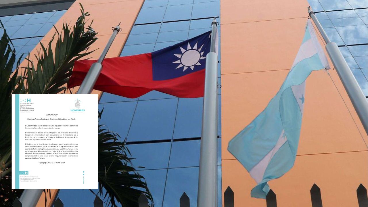 Honduras finaliza sus relaciones diplomáticas con Taiwán