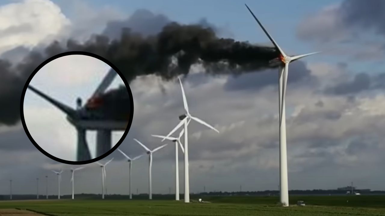 Ingenieros se abrazan antes de morir calcinados en torre eólica en Países Bajos