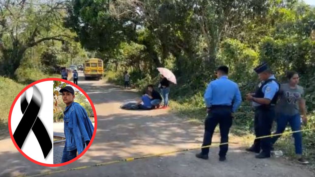 Estudiante hondureño muere al caerse de bus escolar en Yojoa