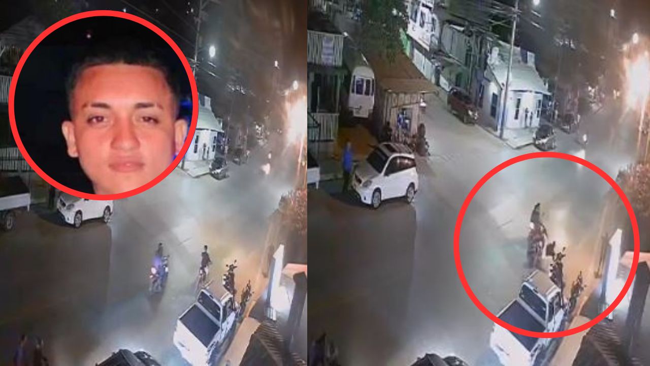 Impactante vídeo: sicarios en moto acribillan a hombre en Roatán