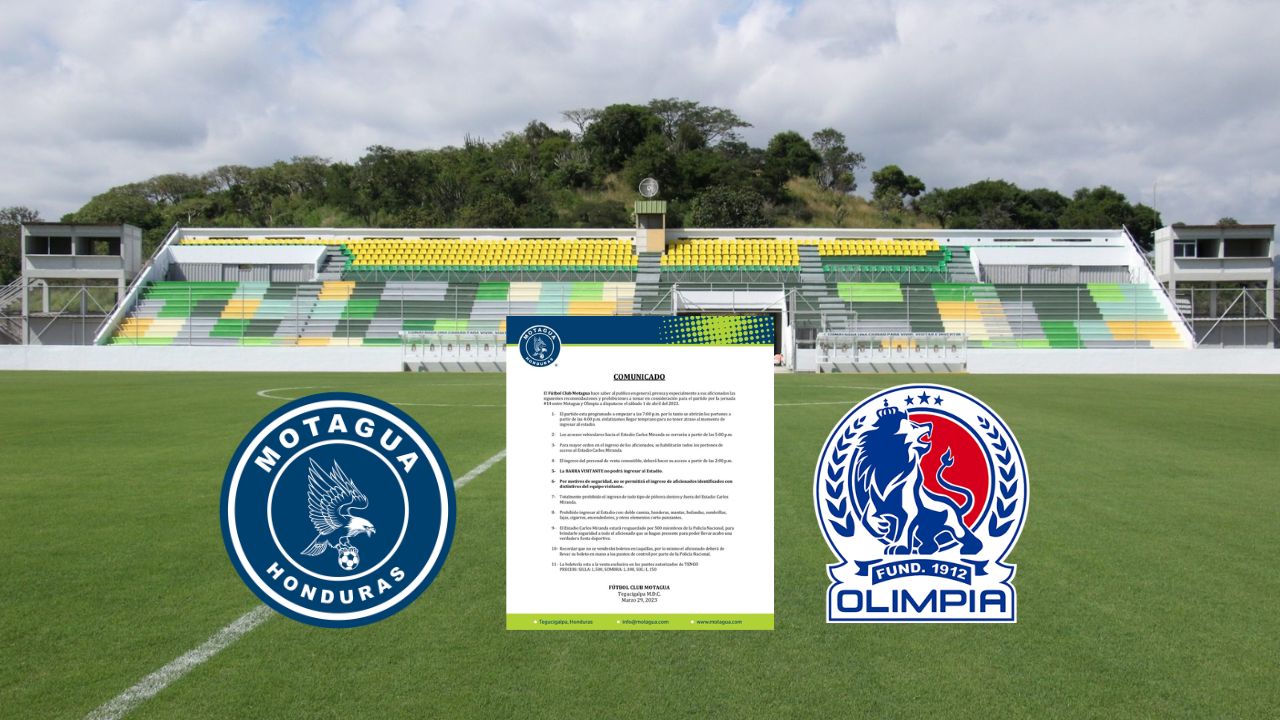 Motagua anuncia medidas de seguridad para el clásico del sábado ante Olimpia
