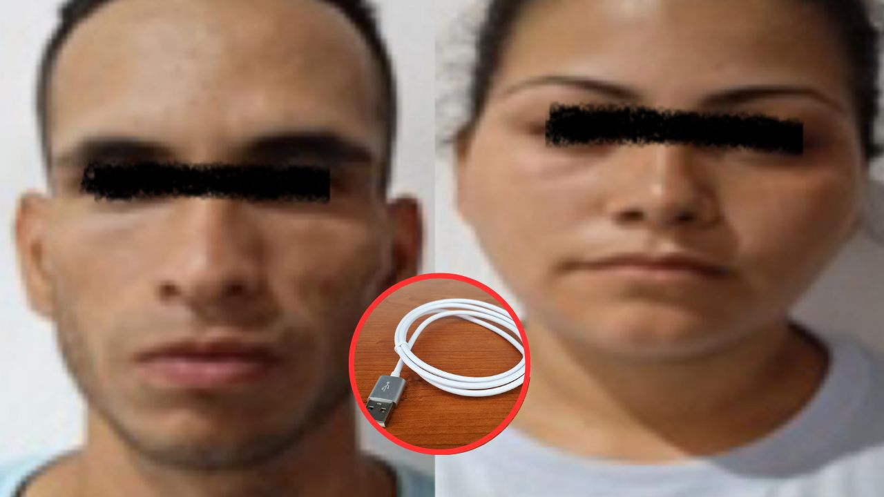 Detienen a padres que ahorcaban a su hijo con un cable para cargar celulares