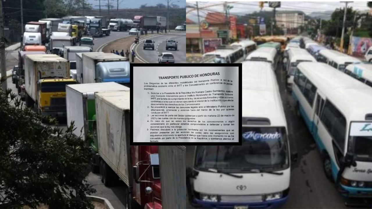 Transportistas anuncian paro de labores para este miércoles 22 de marzo