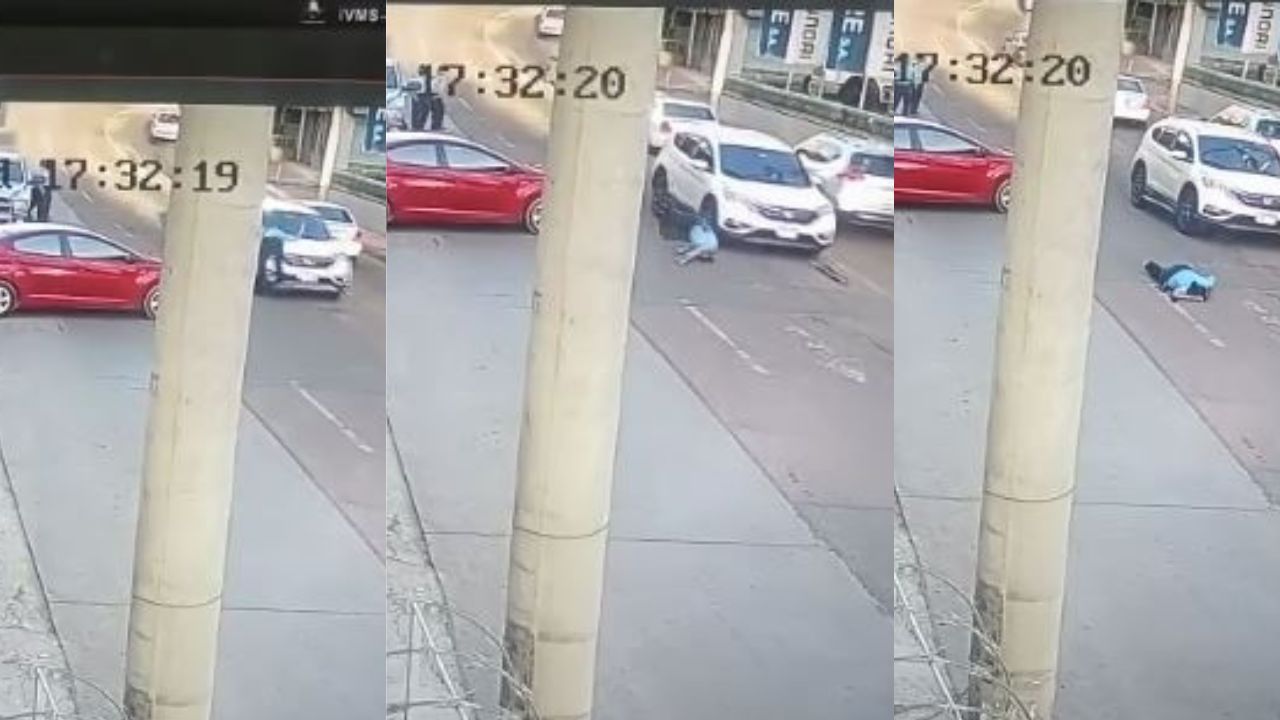 Vídeo: Así fue atropellada una policía de Tránsito mientras daba vía en Tegucigalpa