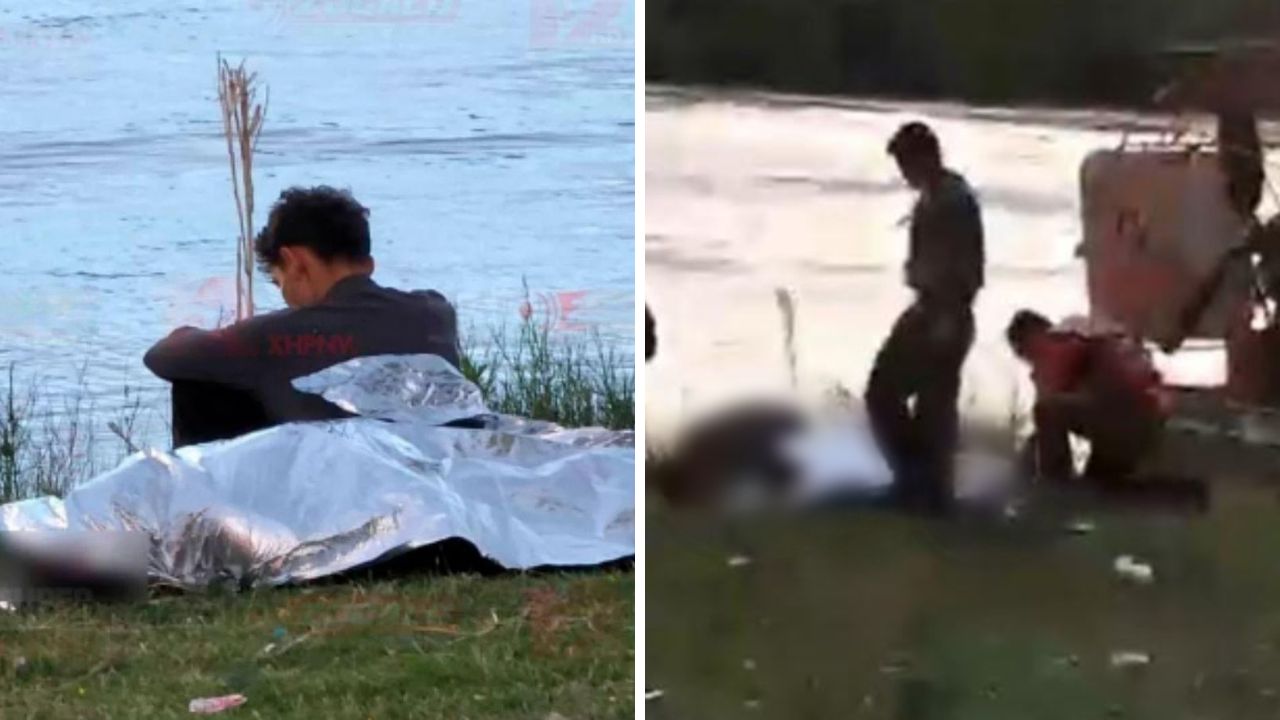 Hondureño desconsolado tras ver que su papá se ahogó intentando cruzar el río Bravo