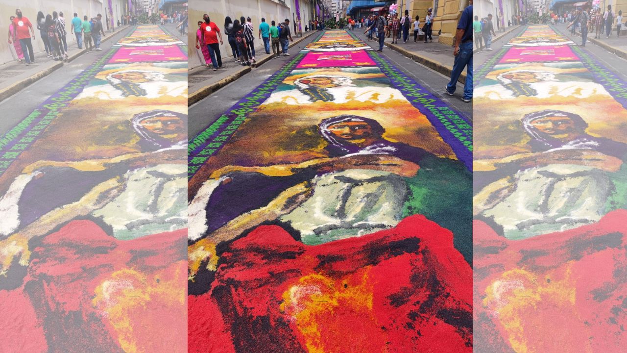Galería de fotos: espectaculares alfombras adornaron las calles del Centro de Tegucigalpa