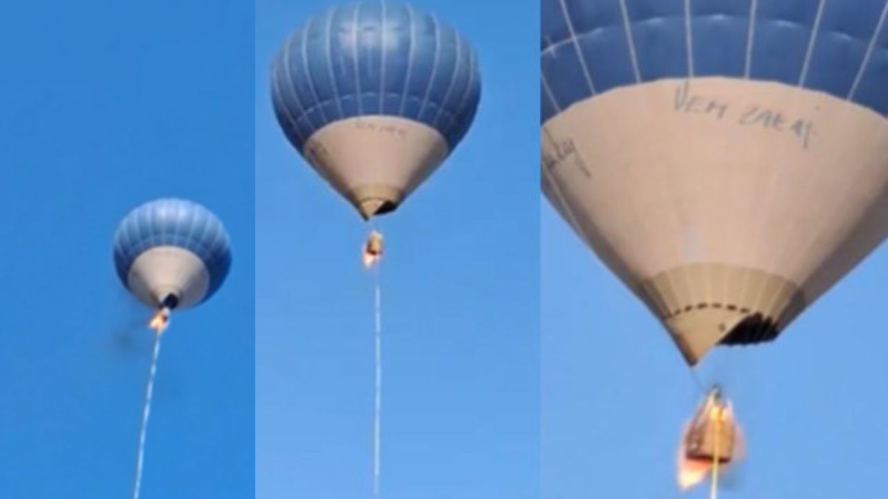 Vídeo: pareja muere quemada en globo aerostático en México, su hija sobrevivió