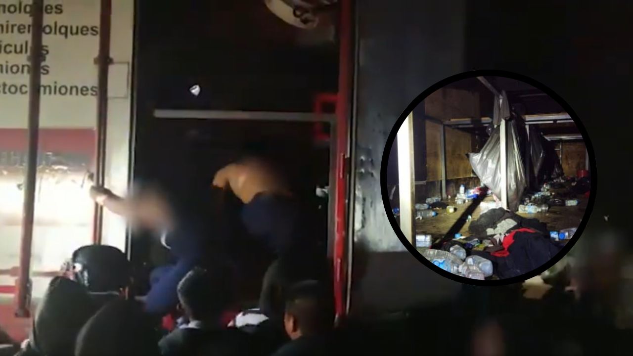 Hallan a 209 migrantes en un tráiler en México, hay varios hondureños