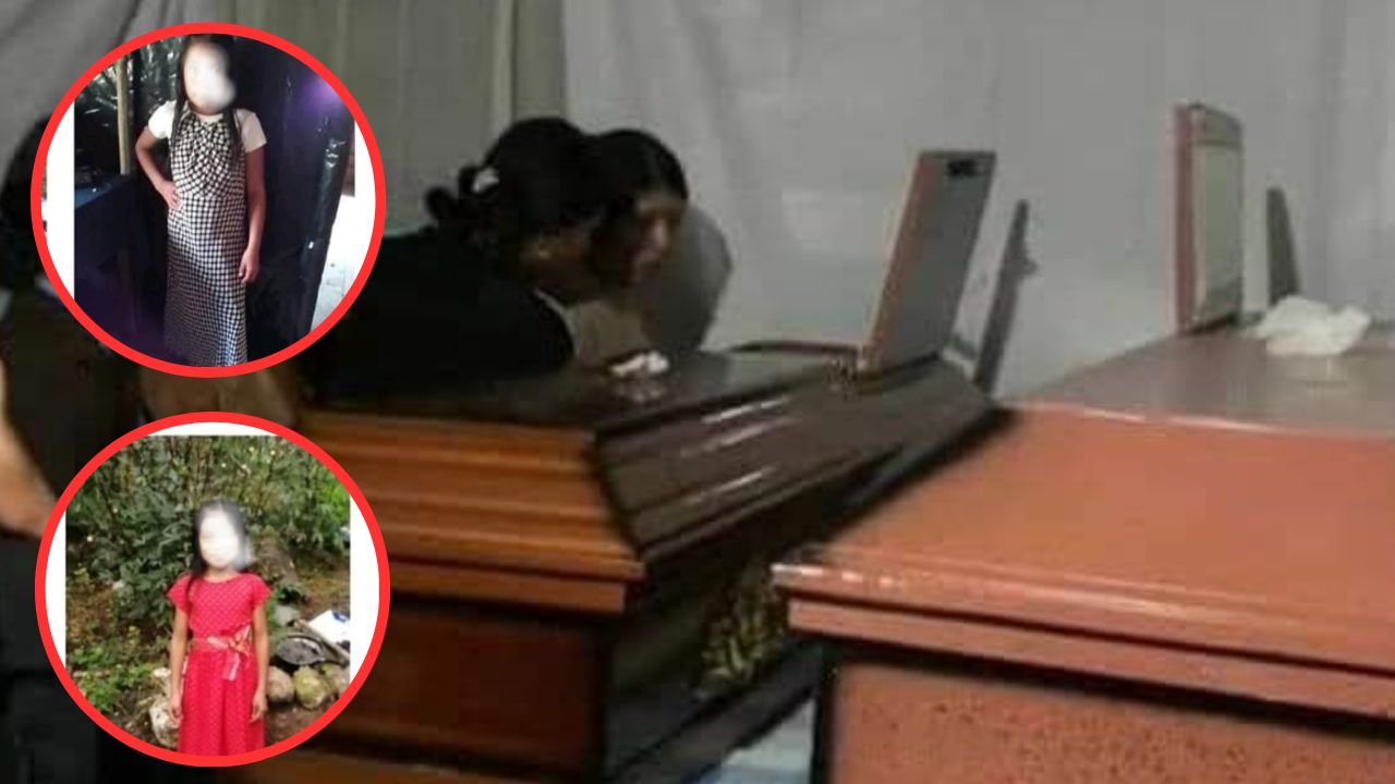 Entre llanto y dolor dan el último adiós a las hermanitas que murieron ahogadas en La Paz