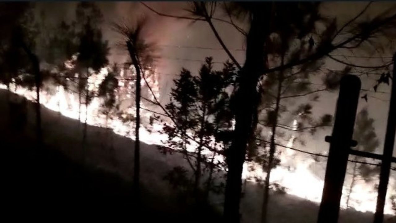 Incendio consume un sector de El Hatillo, en el Distrito Central