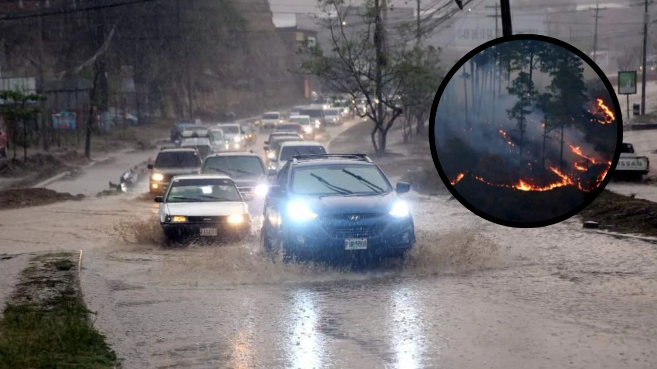 Lluvias inician hasta en mayo en Honduras, incendios pueden aumentar: Cenaos