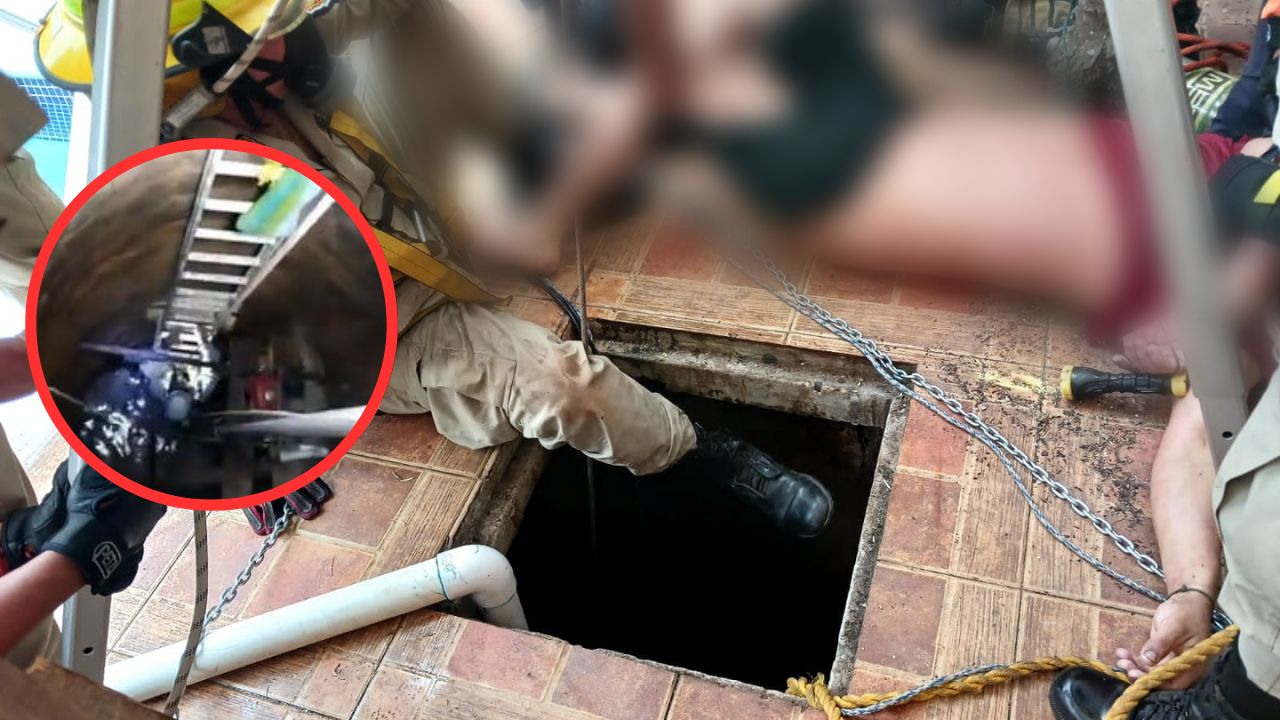 Vídeo: así fue el rescate de los restos de dos hondureños que murieron cuando limpiaban cisterna