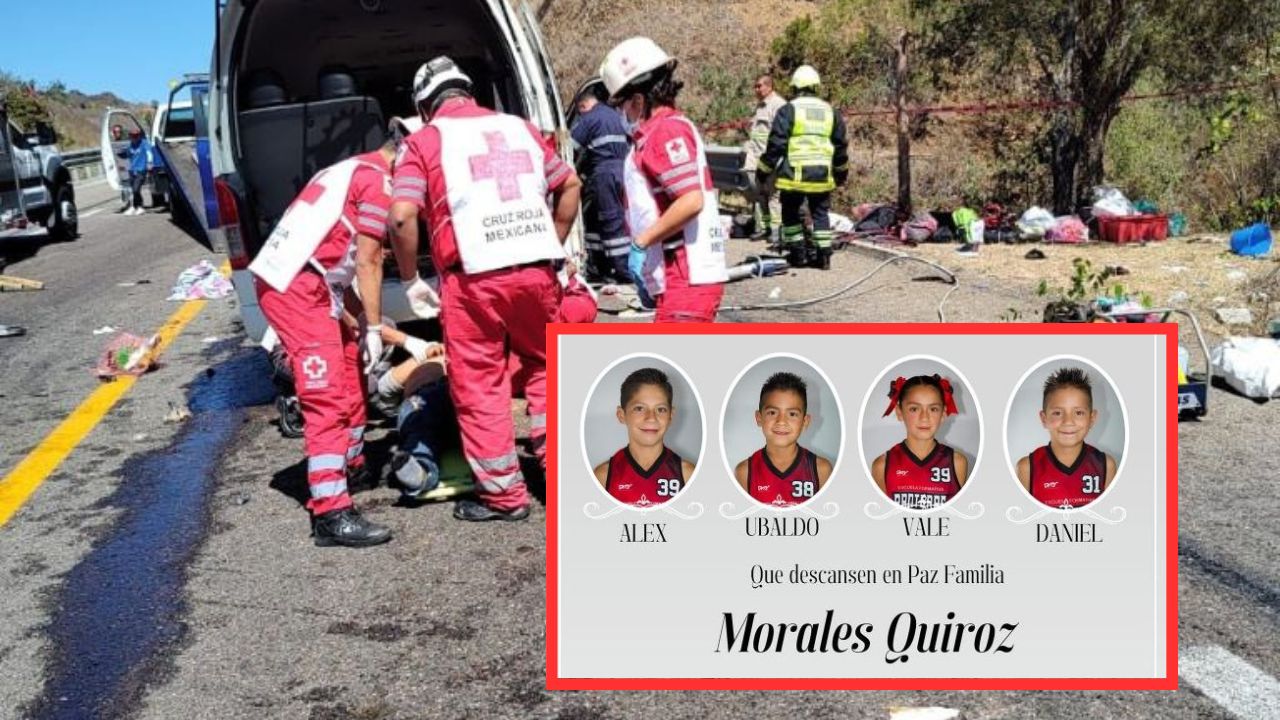 4 hermanitos, su mamá y abuela materna, entre 13 víctimas de accidente en México