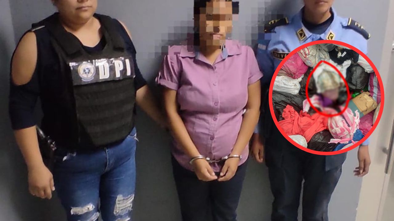 Cae hondureña que habría ahorcado con un brasier a su bebé