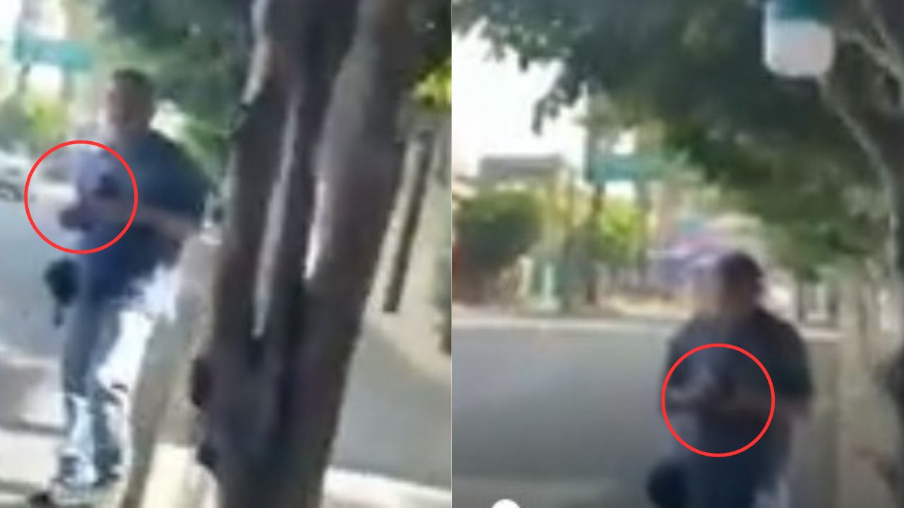 'Lo que hiciste es un delito', mujer golpea a hombre por tomarle fotos sin su permiso