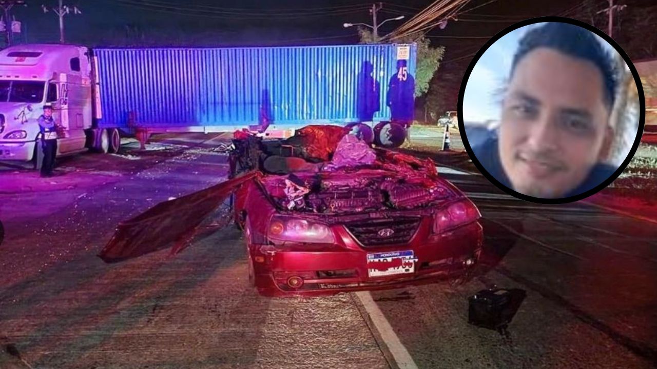 Esto habría ocasionado que instructor de maquila muriera al pasar su auto por debajo de rastra en Cortés