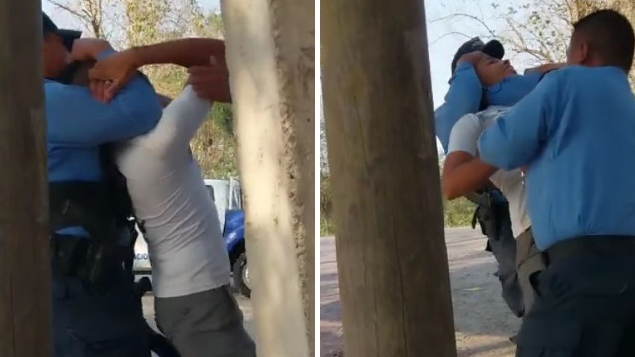 Policías agreden a vendedor de frutas en Cortés; él padece de epilepsia