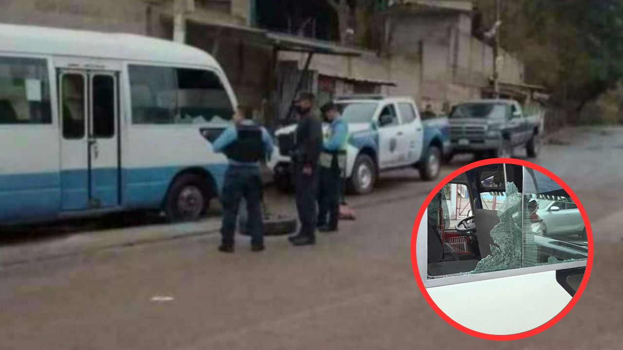 ¿Por extorsión? Tirotean y quiebran vidrios de 2 buses rapiditos en la colonia Nueva Suyapa